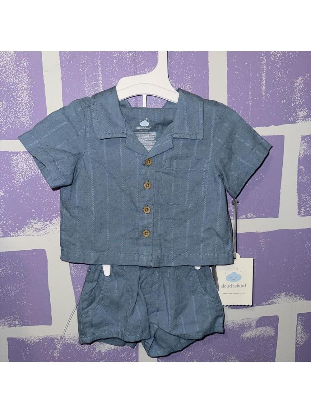 Cloud Island Kid's Blue and Grey Bundl